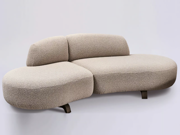 VAO - 2 seater curved sofa by Paolo Castelli - view 2